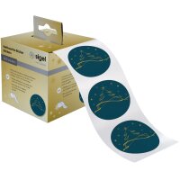 sigel Sticker de Noël Christmas tree petrol, en rouleau