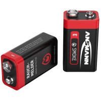 ANSMANN Pile alcaline, E-bloc 6LR61, 9 Volt, pack de 6