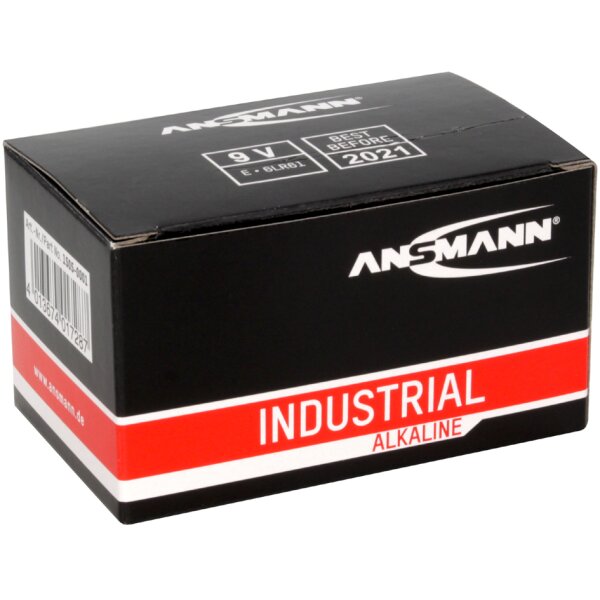 ANSMANN Pile alcaline Industrial, E-bloc, pack de 10