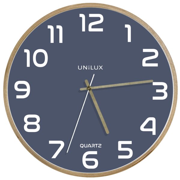 UNiLUX Horloge murale &agrave; quartz BALTIC, bleu