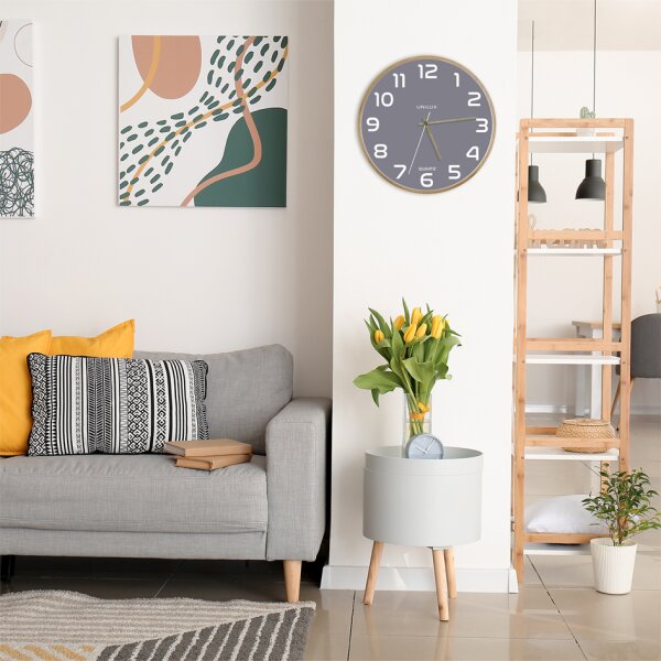 UNiLUX Wanduhr Quarzuhr "BALTIC", Durchmesser: 315 mm, grün