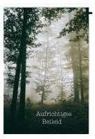 SUSY CARD Trauerkarte Wald im Nebel