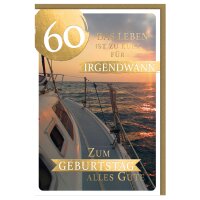 SUSY CARD Geburtstagskarte Goldig - 60. Geburtstag