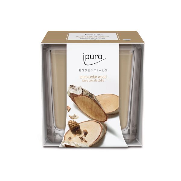 IPURO Bougie parfum&eacute;e Essentials 051.1205 cedar wood 125g