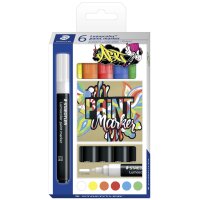 STAEDTLER Marqueur acrylique paint marker Lumocolor, étui