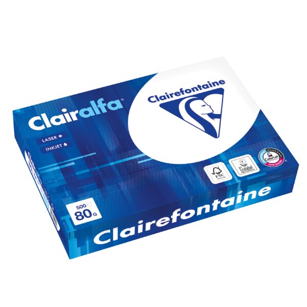 Clairefontaine Multifunktionspapier, DIN A4, 2-fach gelocht