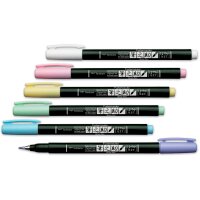 Tombow Kalligraphie-Stift Fudenosuke Pastel, weiss (white)