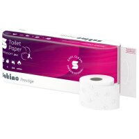 SATINO Prestige Cotton Toilettenpapier hochweiss, 3-lagig, 250 Blatt - 1 Palette (1344 Rollen)
