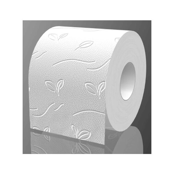 KATRIN Recycling Toilettenpapier weiss, 3-lagig, 250 Blatt - 1 Palette (1512 Rollen)