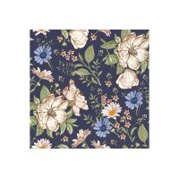 STEWO Serviette Blomma 33x33cm 2572550142 blau dunkel 20...