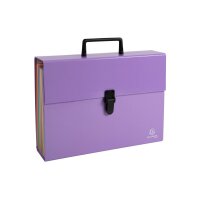 EXACOMPTA Fächermappe Aquarel A4 56765E mauve 18-teilig