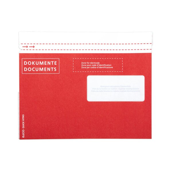ELCO Porte-documents Quick Vitro 29124.80 C5 rouge f. droite 250p