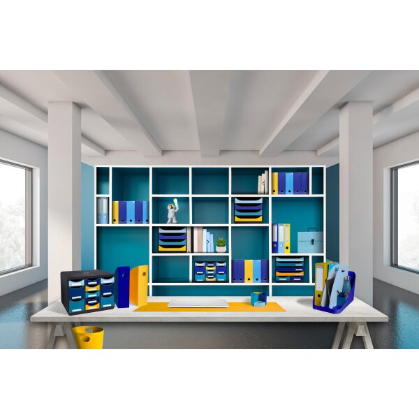 EXACOMPTA Corbeille papier BeeBlue 15 l 45308D safran