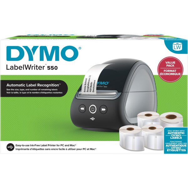 DYMO Etiketten 550 Valuepack 2147591 LabelWriter
