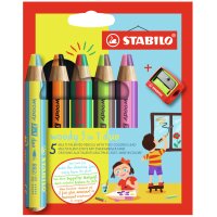STABILO Crayon multi-talents woody 3 en 1 duo,...