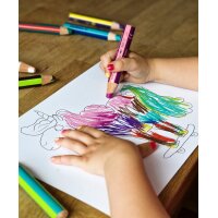 STABILO Crayon multi-talents woody 3 en 1 duo, étui de 10