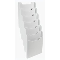 EXACOMPTA Wand-Prospekthalter, A4 hoch, 6 Fächer,...