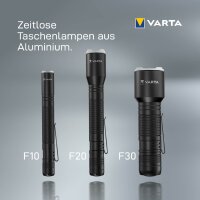 VARTA Taschenlampe Aluminium Light F30 Pro, schwarz