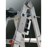 brennenstuhl klemmbare Steckdosenleiste, 3-fach, weiss