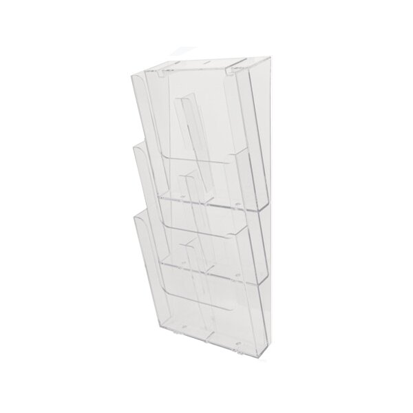 EXACOMPTA Distributeur de prospectus, A4 portrait, cristal