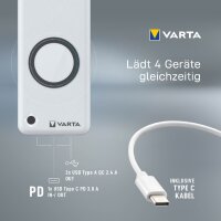 VARTA Powerbank Wireless, 15.000 mAh, blanc
