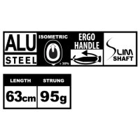 TALBOT torro Raquette de badminton ELI Teen, noir/vert