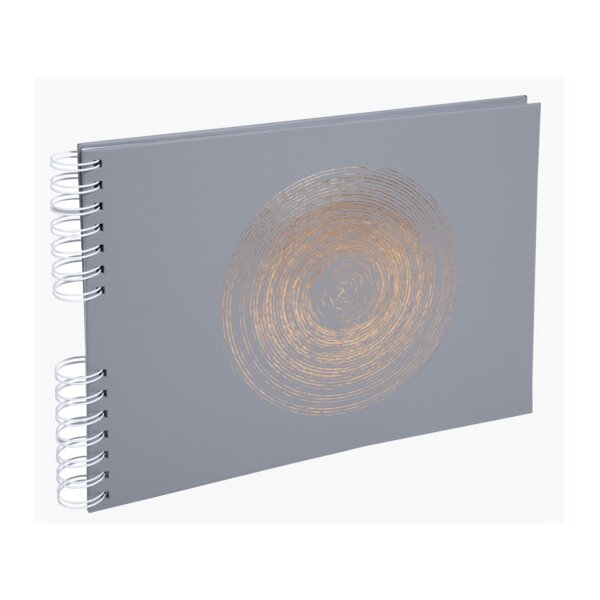 EXACOMPTA Foto-Spiralalbum Ellipse, 320 x 220 mm, grau