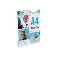 EXACOMPTA Tischaufsteller A4 84058D transparent hoch/quer