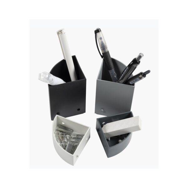 EXACOMPTA Multiköcher "THE QUARTER", 4 Fächer, schwarz grau