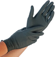 HYGOSTAR Nitril-Handschuh EXTRA SAFE, L, blau, puderfrei
