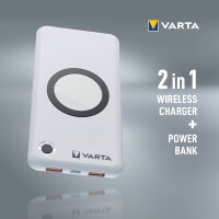 VARTA Powerbank Wireless, 20.000 mAh, blanc