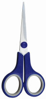 KLEIBER Ciseaux cranteurs, pointus, longueur: 140 mm, bleu