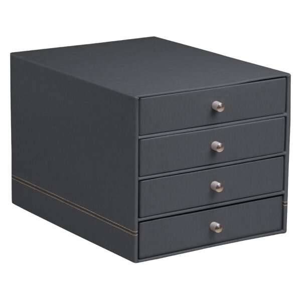RHODIA Schubladenbox RHODIARAMA, 4 Schübe, mohnrot