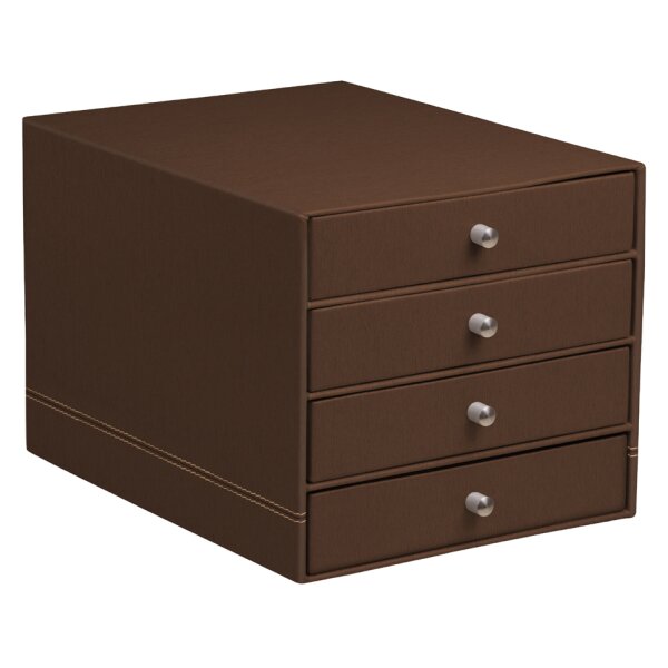 RHODIA Schubladenbox RHODIARAMA, 4 Schübe, mohnrot
