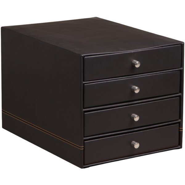 RHODIA Schubladenbox RHODIARAMA, 4 Schübe, mohnrot