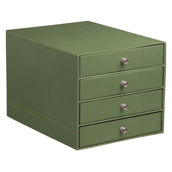 RHODIA Schubladenbox RHODIARAMA, 4 Schübe, mohnrot