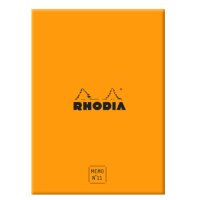 RHODIA Bloc mémo No. 11, 85 x 115 mm,...