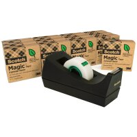 Scotch Tischabroller C38, inkl. 3 Rollen Klebefilm, schwarz