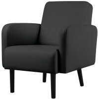 PAPERFLOW Sessel LISBOA, Kunstlederbezug, schwarz