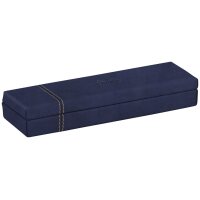 RHODIA Plumier, en simili cuir, bleu nuit