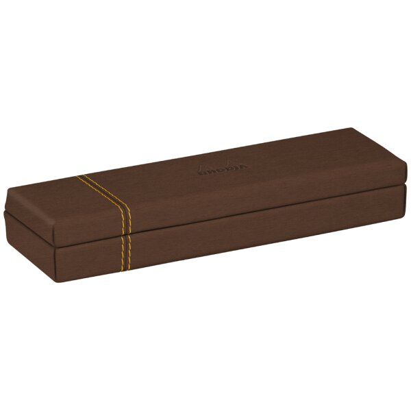RHODIA Plumier, en simili cuir, bronze