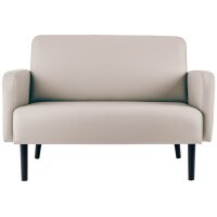 PAPERFLOW Canapé 2 places LISBOA, habillage simili cuir