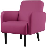 PAPERFLOW Fauteuil LISBOA, habillage simili cuir, violet