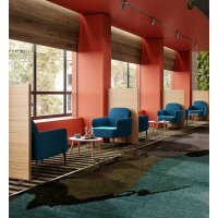 PAPERFLOW Fauteuil LISBOA, habillage simili cuir, gris