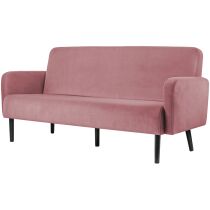PAPERFLOW 3-Sitzer Sofa LISBOA, Samtbezug, pink
