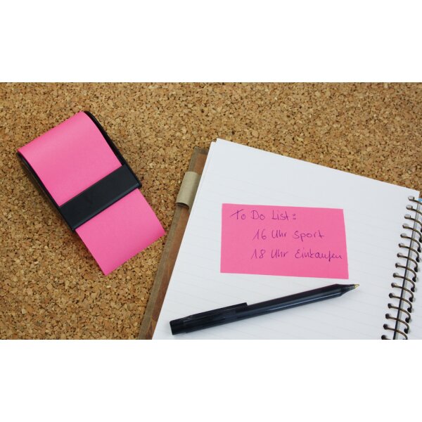 RNK Verlag Rouleau de notes adhésives en dévidoir, rose