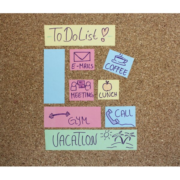 RNK Verlag Rouleau de notes adhésives en dévidoir, rose