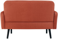 PAPERFLOW 2-Sitzer Sofa LISBOA, Samtbezug, rot