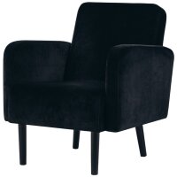 PAPERFLOW Fauteuil LISBOA, habillage en velours, noir