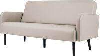 PAPERFLOW 3-Sitzer Sofa LISBOA, Kunstlederbezug, weiss